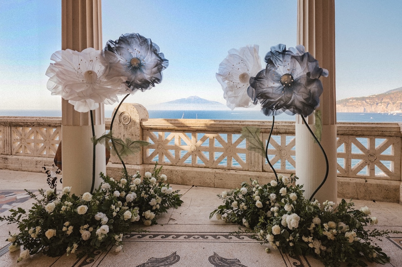 fiori giganti eleganti per matrimonio